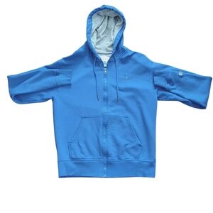 Champion Blue Zip Hoodie Medium